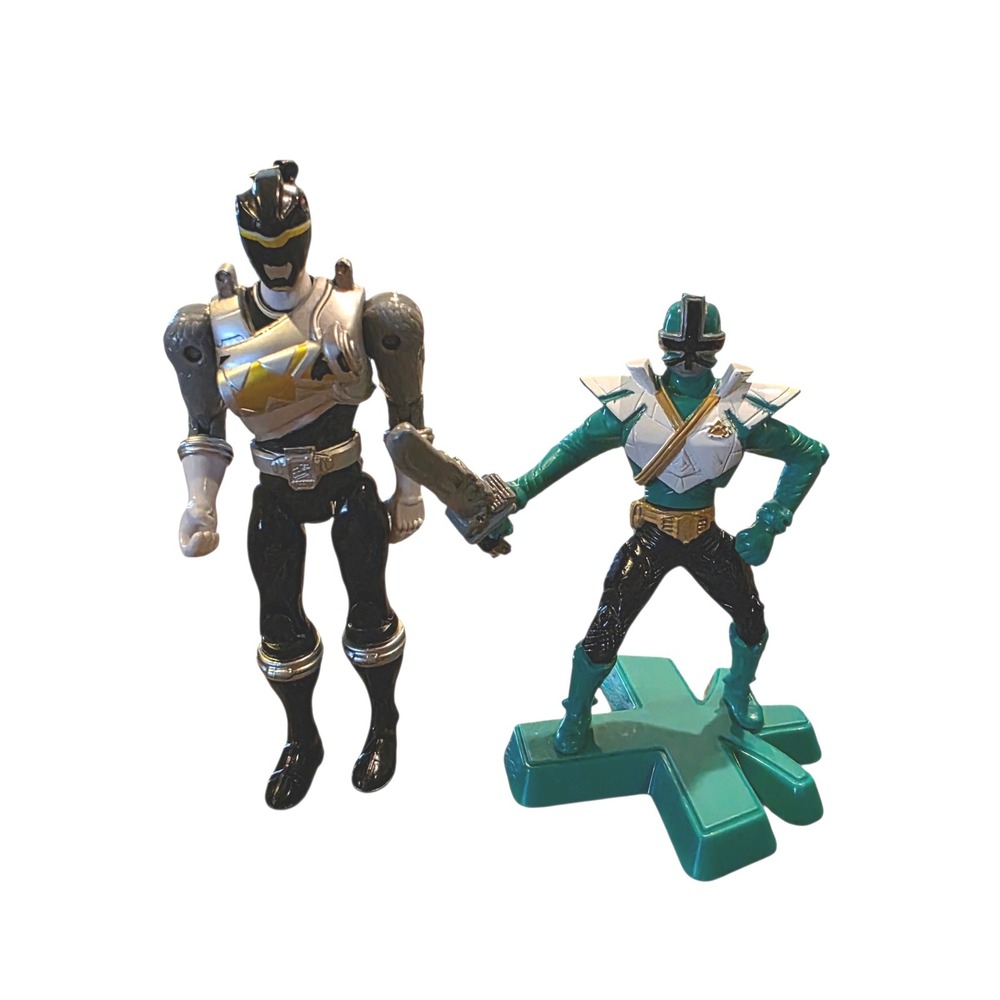 Power Rangers Super Samurai Action Figures Lot 2pk Zord Black Green